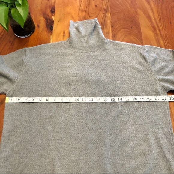 Springfield Marino Wool Oversized Minimalist Gray Turtleneck Jumper Sweater. XXL - Picture 8 of 14